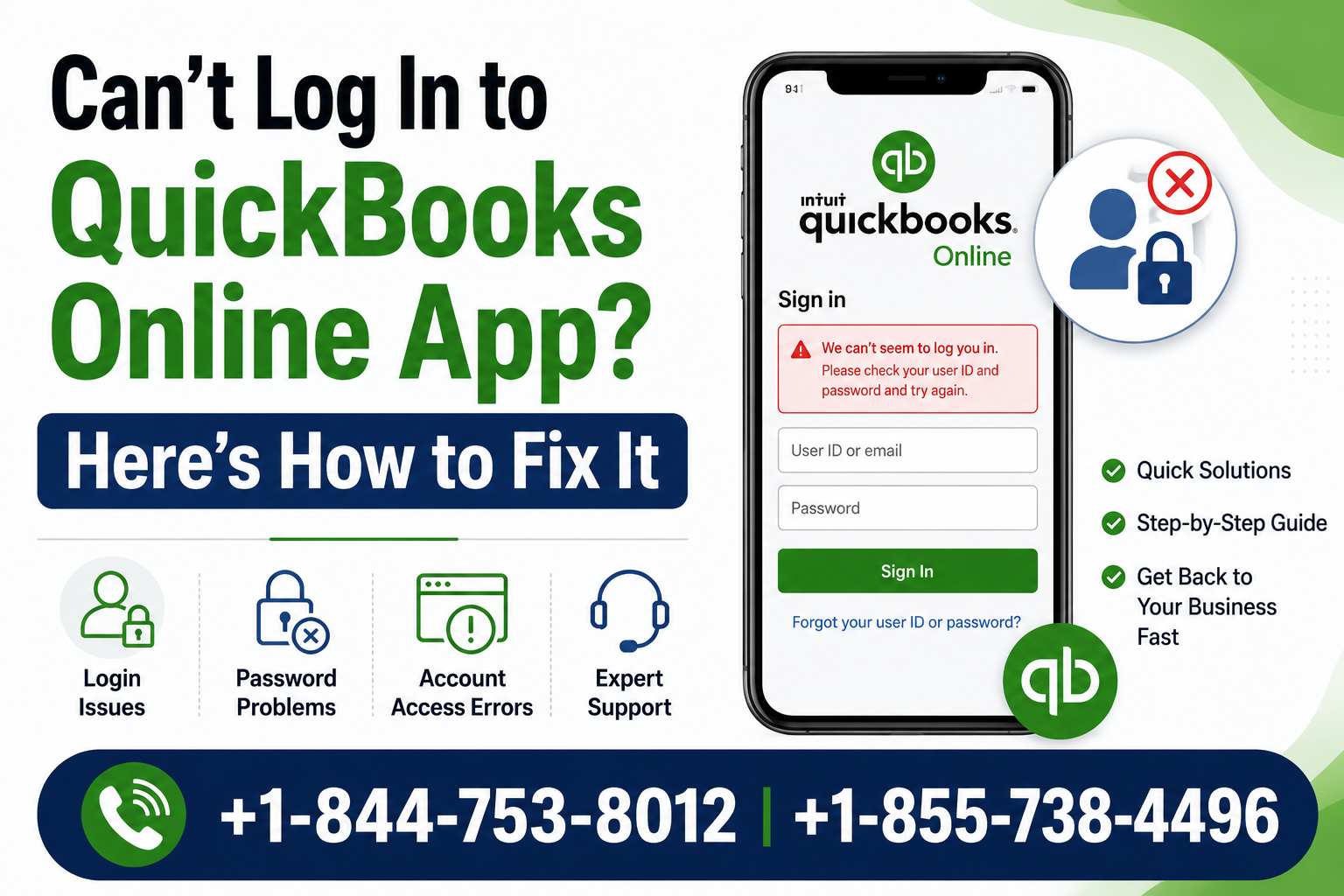 Can’t Log In to QuickBooks Online App