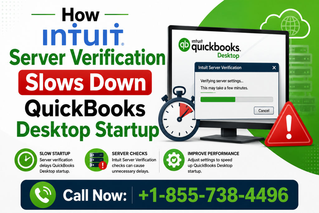Intuit server verification slowdown